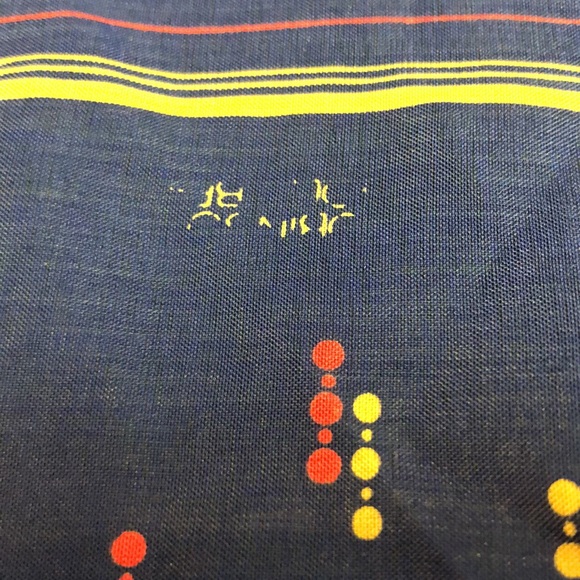 VTG Robinson Golluber Classy Square Scarf Blue - Picture 9 of 10